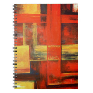 Cuaderno Pintado de formas abstractas modernas
