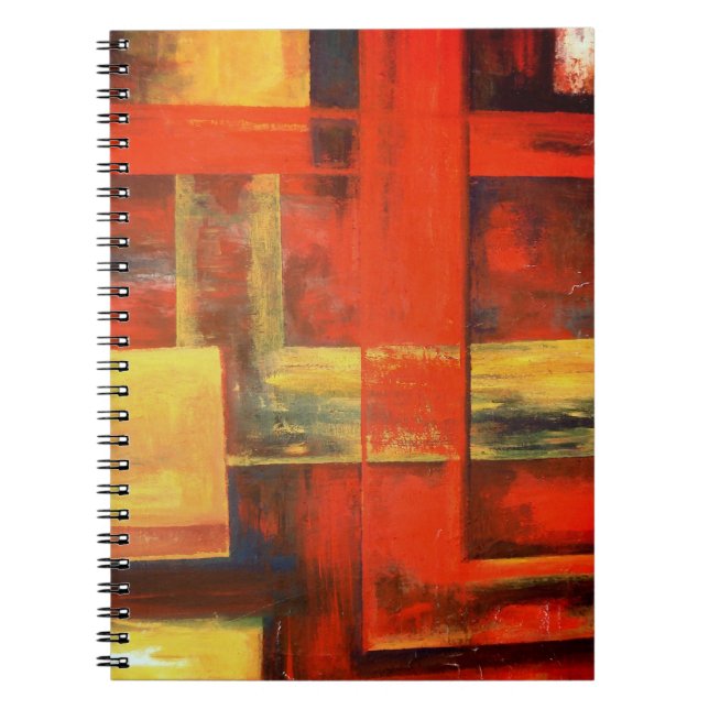 Cuaderno Pintado de formas abstractas modernas (Frente)
