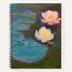 Cuaderno Pintado de naves acuáticas de Monet Water Lily Lil