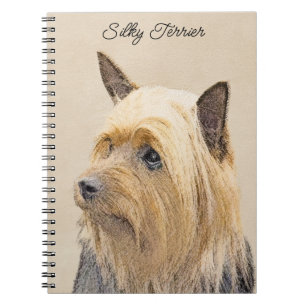 Cuaderno Pintado de seda terrer - Cuto original de arte de 