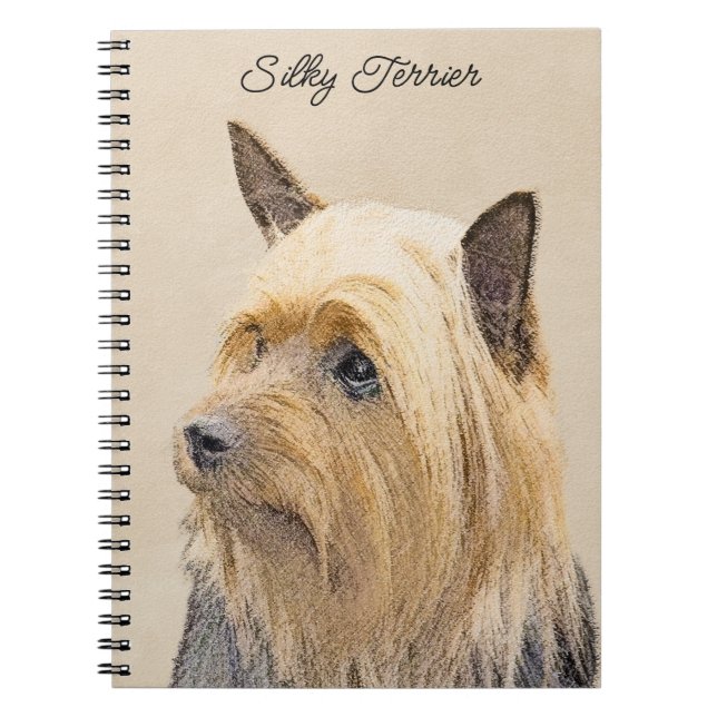 Cuaderno Pintado de seda terrer - Cuto original de arte de  (Frente)