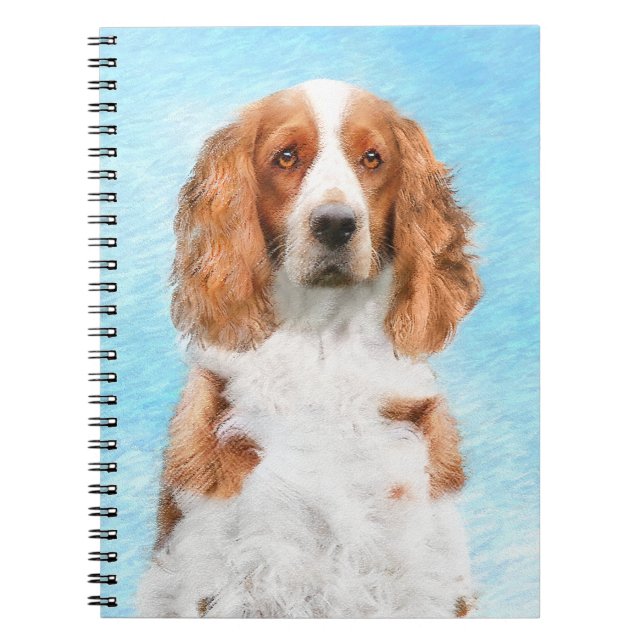 Cuaderno Pintado español de Springer galesa - Arte de perro (Frente)