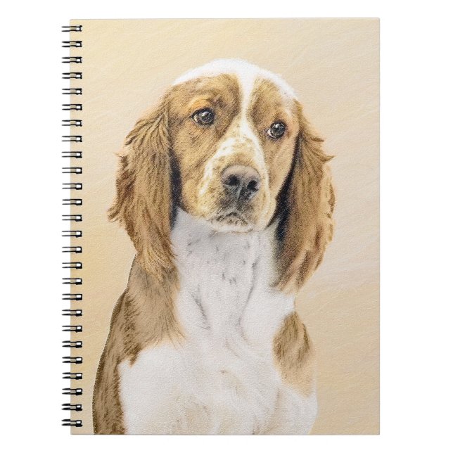Cuaderno Pintado español de Springer galesa - Arte de perro (Frente)