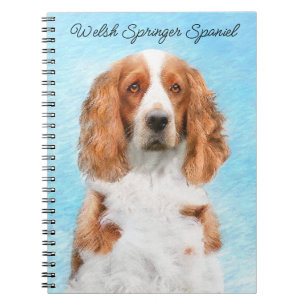 Cuaderno Pintado español de Springer galesa - Arte de perro