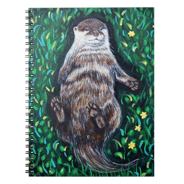 Cuaderno Pintado relajado de Otter River (Frente)