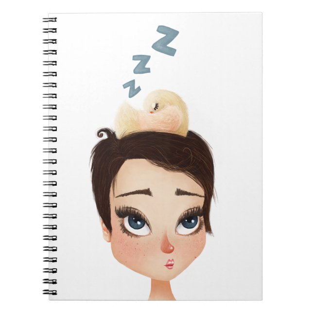 Cuaderno Pintando a Birdie en un picante (Frente)