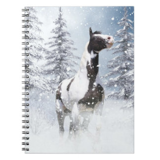 Cuaderno Pinte el caballo en nieve