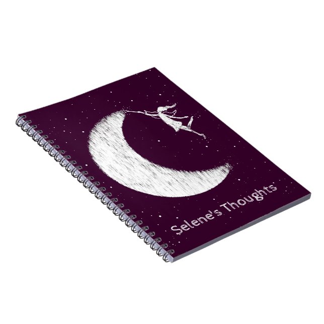 Cuaderno Pinte la luna púrpura (Lado Derecho)