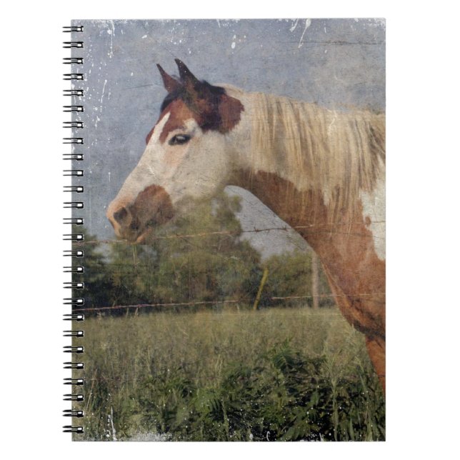 Cuaderno Pinto Horse Grunge (Frente)
