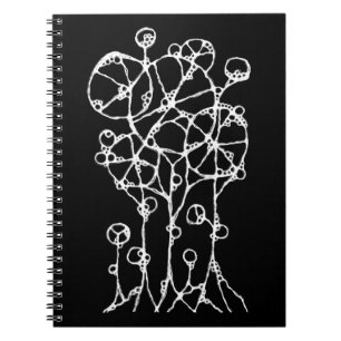 Cuaderno Pintura a Mano - Grupo de Árboles Abstractos 2