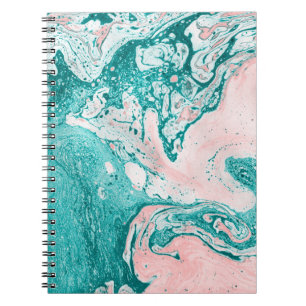 Cuaderno Pintura abstracta. Arte moderno. Efecto de marmol 