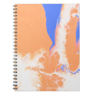 CUADERNO PINTURA ABSTRACTA AZUL Y AMARILLA