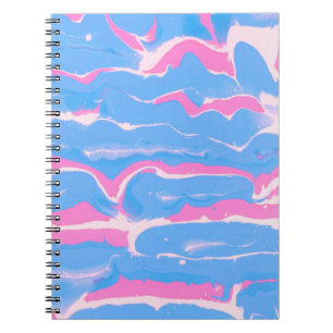 CUADERNO PINTURA ABSTRACTA AZUL Y BLANCA 6