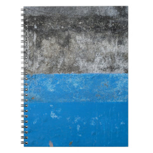 Cuaderno Pintura abstracta azul y blanco