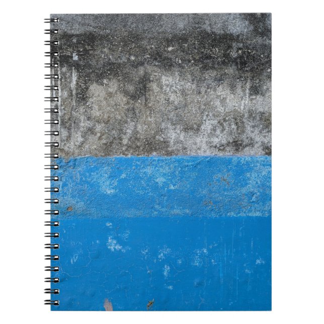Cuaderno Pintura abstracta azul y blanco (Frente)