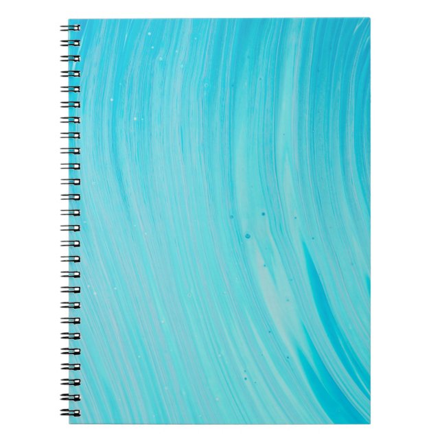 Cuaderno Pintura abstracta azul y blanco (Frente)