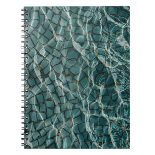 Cuaderno Pintura abstracta azul y blanco