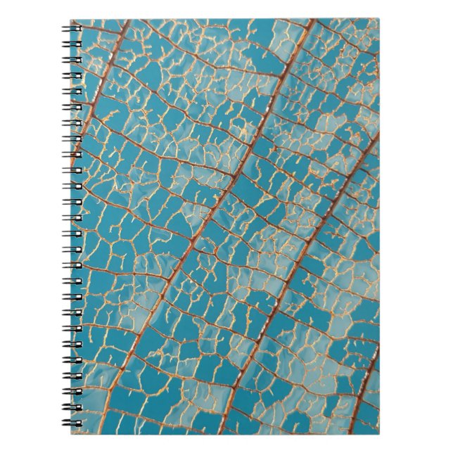 Cuaderno Pintura abstracta azul y blanco (Frente)
