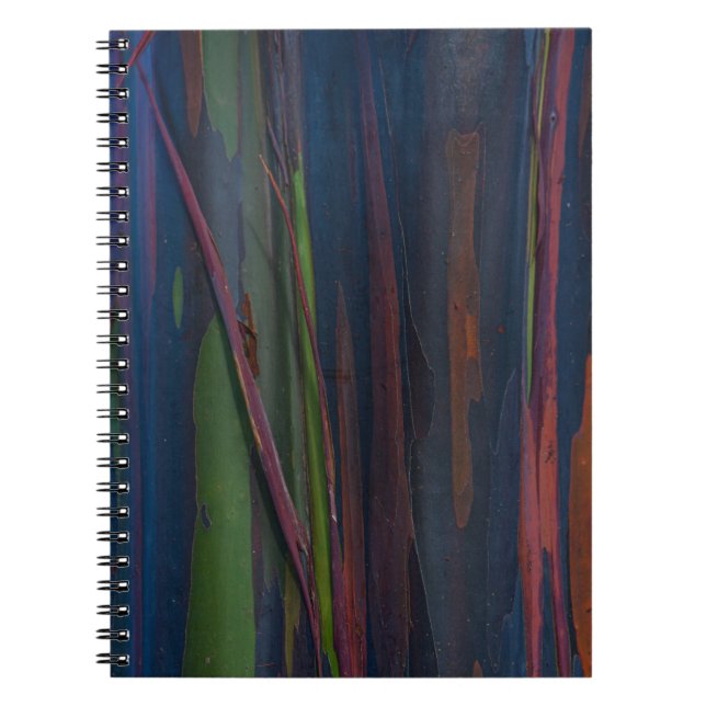 Cuaderno Pintura abstracta azul y marrón verde (Frente)