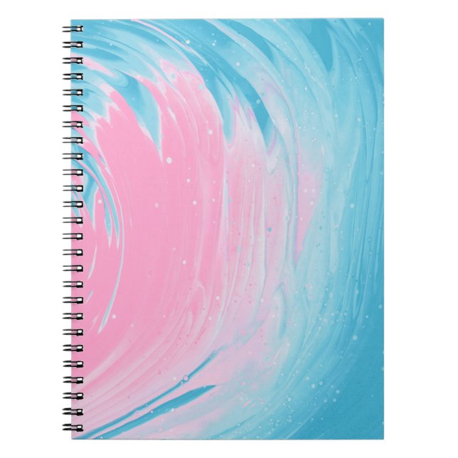 CUADERNO PINTURA ABSTRACTA AZUL Y ROSA 2 (Frente)