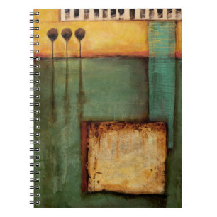 Cuaderno Pintura abstracta con claves de piano