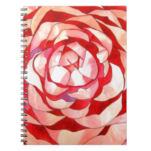 Cuaderno Pintura abstracta de arte original de Camellia ros