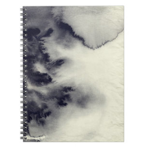 Cuaderno Pintura abstracta de la tinta en textura del papel