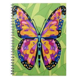 Cuaderno Pintura abstracta de mariposa