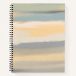 Cuaderno Pintura abstracta de paisaje desvaído al acuarela