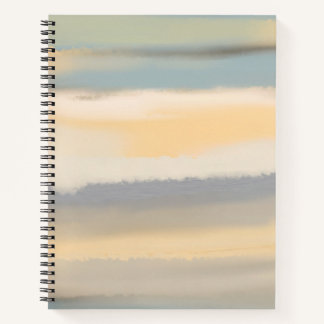 Cuaderno Pintura abstracta de paisaje desvaído al acuarela