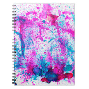 Cuaderno Pintura abstracta de tinta de alcohol. Alcohol Ink