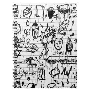CUADERNO PINTURA ABSTRACTA EN BLANCO Y NEGRO