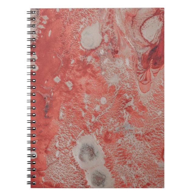 Cuaderno Pintura abstracta en rojo y blanco (Frente)
