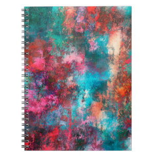 Cuaderno Pintura abstracta. Pinceles, manchas de pintura. M