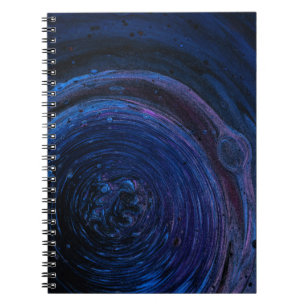 Cuaderno Pintura abstracta púrpura y marrón