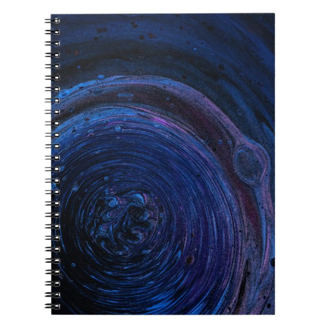 Cuaderno Pintura abstracta púrpura y marrón (Frente)