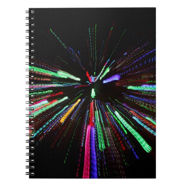 Cuaderno Pintura abstracta roja, verde y azul (Frente)