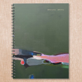 Cuaderno Pintura abstracta verde