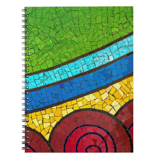 Cuaderno Pintura abstracta verde y roja (Frente)