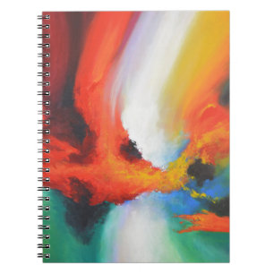 Cuaderno Pintura acrílica de expresionismo abstracto modern