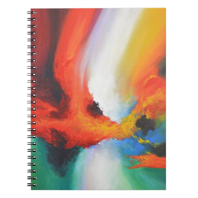 Cuaderno Pintura acrílica de expresionismo abstracto modern (Frente)