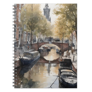 Cuaderno pintura acuarela de Amsterdam