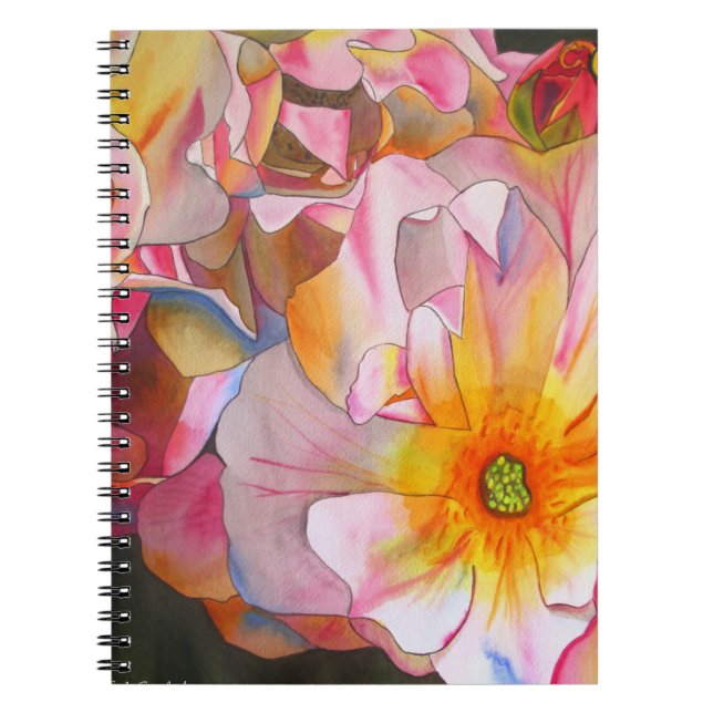 Cuaderno Pintura acuarela de Rosa Pastel Cornelia (Frente)