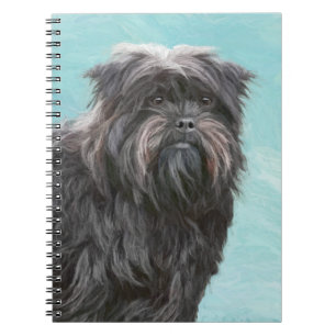 Cuaderno Pintura Affenpinscher - Arte Perro Original Cuto