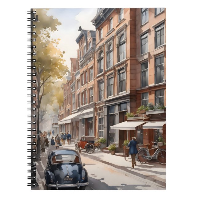 Cuaderno pintura al acuarela de Ámsterdam (Frente)