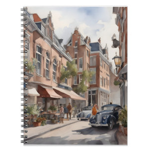 Cuaderno pintura al acuarela de amsterdam