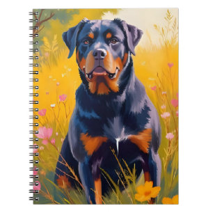 Cuaderno Pintura al Acuarela del Retrato de Mascota Perro R