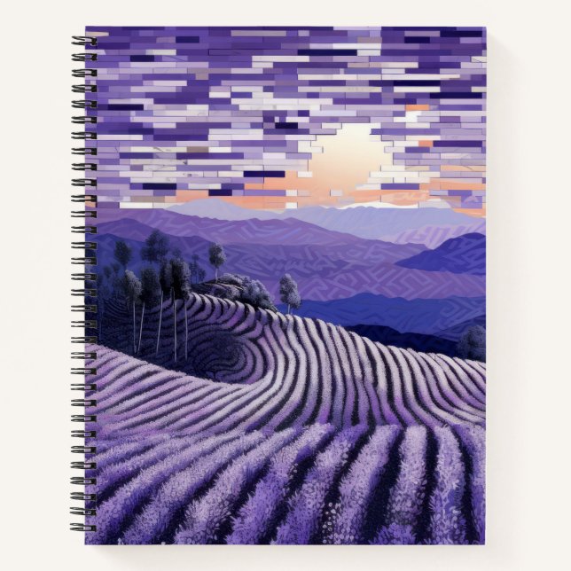 Cuaderno Pintura Art Decó de Lavender (Anverso)
