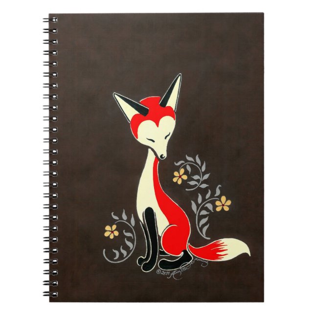 Cuaderno Pintura artsy moderna linda del Fox (Frente)
