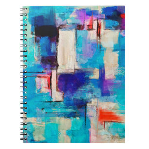 Cuaderno Pintura brillante dibujada a mano, fondo de impres